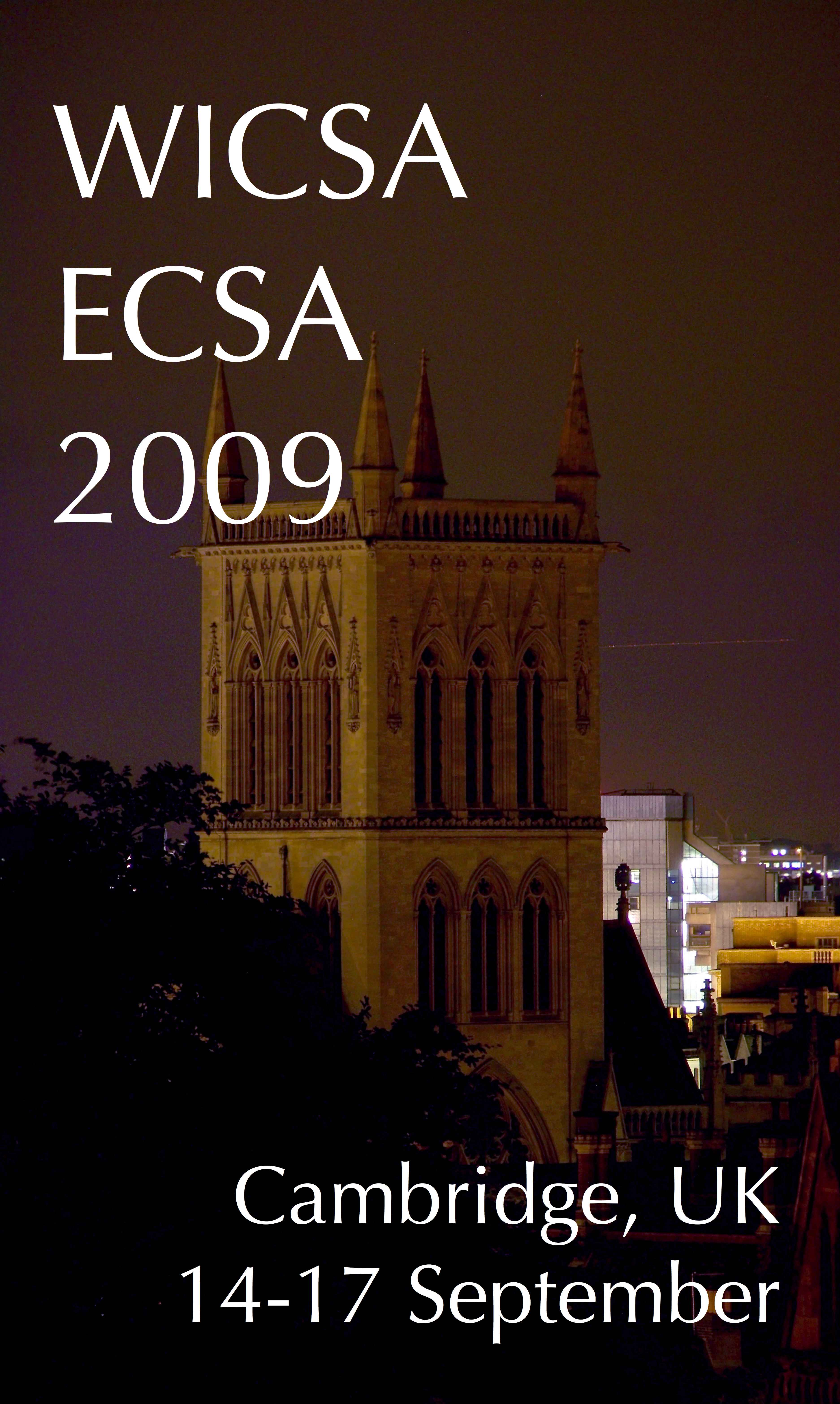 WICSA/ECSA 2009, 14-17 September 2009, Cambridge, UK